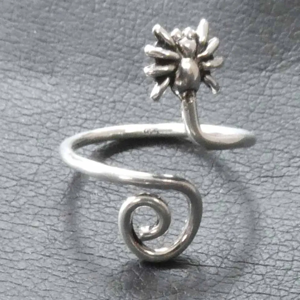 Zehenring Spinne Schmuck Sommer 925 Silber Fußschmuck