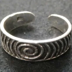 Zehenring Spirale Schmuck Sommer 925 Silber Fußschmuck