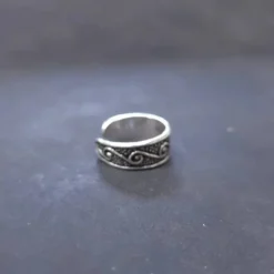 Zehenring Welle Schmuck Sommer 925 Silber Fußschmuck