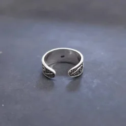 Zehenring Welle Schmuck Sommer 925 Silber Fußschmuck