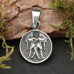 Zwillinge Schmuck Astrologie Sternzeichen 925 Silber Anhänger Schmuck